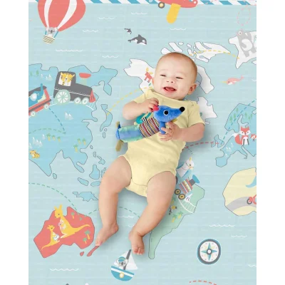 Skip Hop Çift Taraflı Oyun Halısı Oyun Matı, Harita