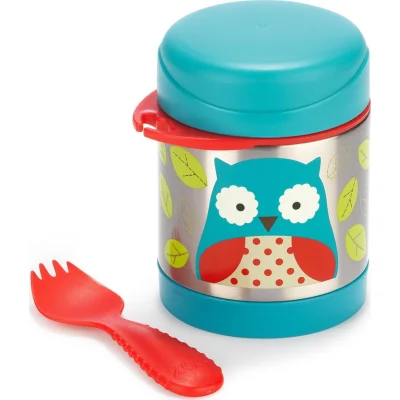 Skip Hop Zoo Paslanmaz Çelik Termos, 325 ml, Baykuş