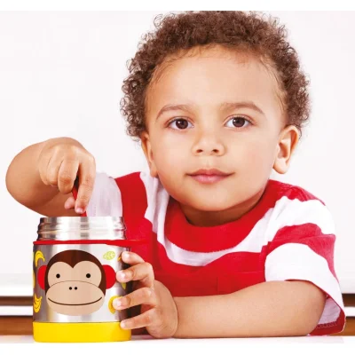 Skip Hop Zoo Paslanmaz Çelik Termos, 325 ml, Maymun