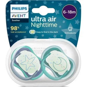 Philips Avent Ultra Air Gece Emziği, 6-18 Ay, Erkek