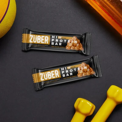 Züber Hi-Protein Bar, 45 g, Fıstık