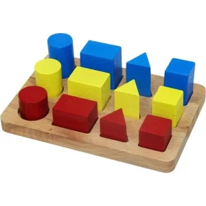 Play Wood Geometrik Büyükten Küçüğe Sıralama, 21x14x6,5 cm