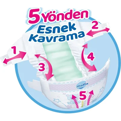 Molfix Bebek Bezi, 4 Beden, 128 Adet