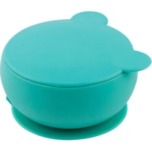OiOi Silikon Kapaklı Kase, Aqua Green