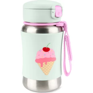 Skip Hop Zoo Pipetli Paslanmaz Çelik Suluk, 350 ml, Dondurma