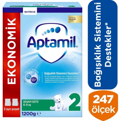 Aptamil 2 Devam Sütü, 1200 g