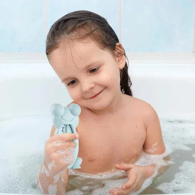 BabyJem Kurbağa Banyo ve Oda Termometresi, Turkuaz