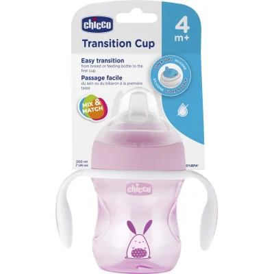 Chicco Yumuşak Uçlu Geçiş Bardağı, 4 Ay+, Erkek