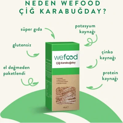 Wefood Çiğ Karabuğday, Glutensiz, 400 g