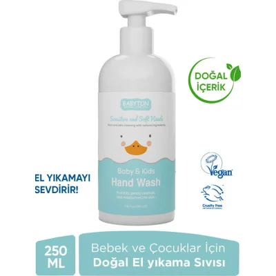 Babyton Bebek Ve Çocuklar İçin Doğal El Yıkama Sıvısı