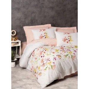 Cotton Box Nevresim Takımı Tek Kişilik Emma, Somon