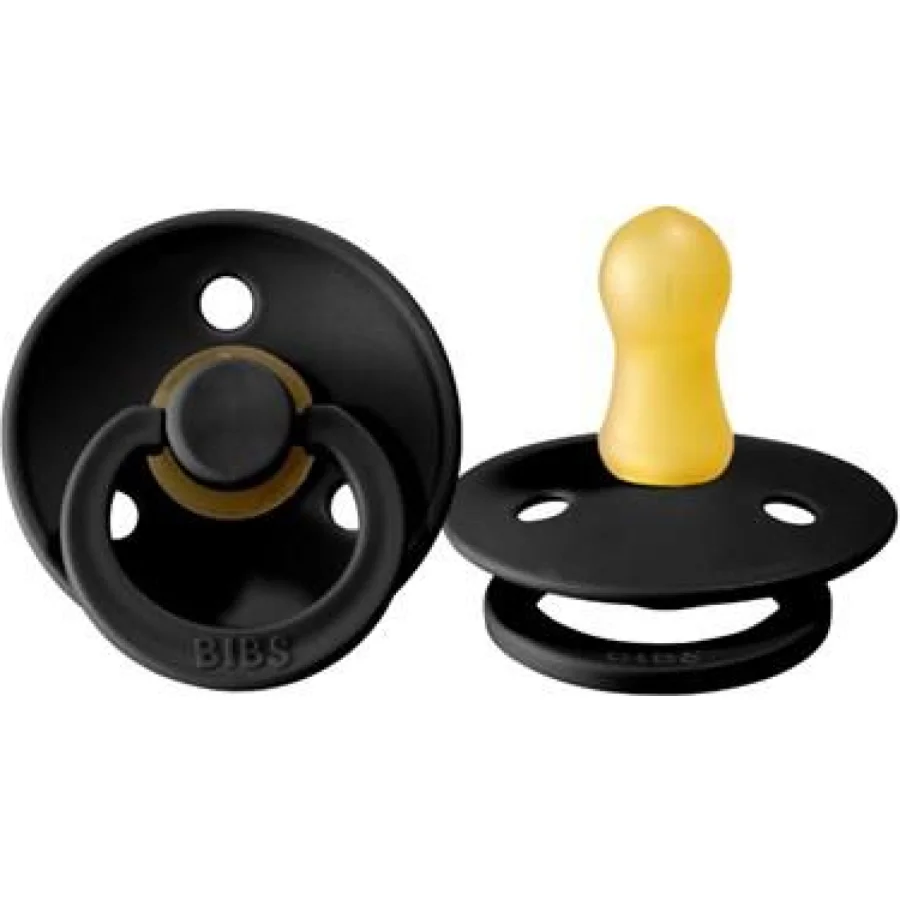 Bibs Colour Kauçuk Emzik, 0-6 Ay, Black
