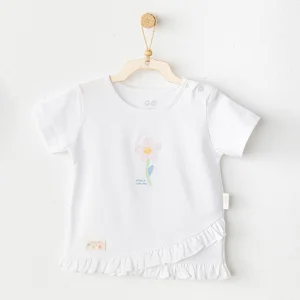 Andywawa  Casual Bebek Tişört, Beyaz