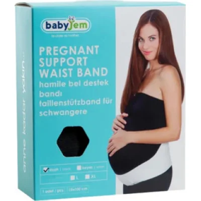 BabyJem Hamile ve Bel Destek Bandı, Siyah