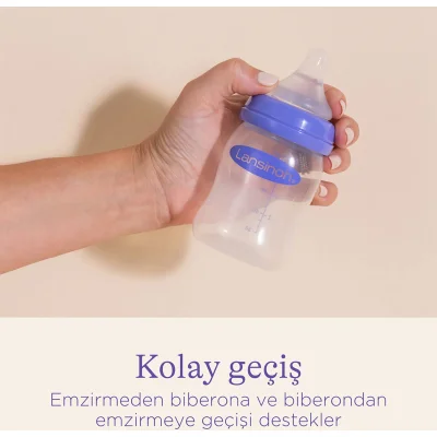 Lansinoh Natural Wave Biberon Emziği, Orta Akış, 2'li
