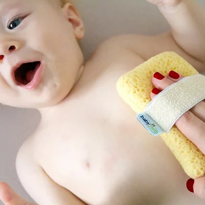 BabyJem Lastikli Bebek Yıkama Süngeri