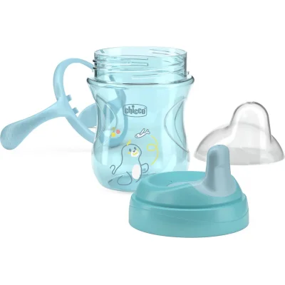 Chicco Yarı Yumuşak Uçlu Alıştırma Bardağı, 6 Ay+, Erkek
