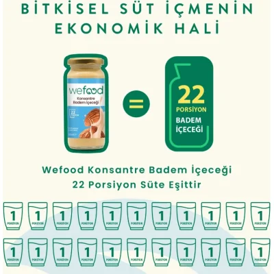 Wefood Organik Badem Sütü Konsantresi, 240 g