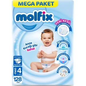 Molfix Bebek Bezi, 4 Beden, 128 Adet