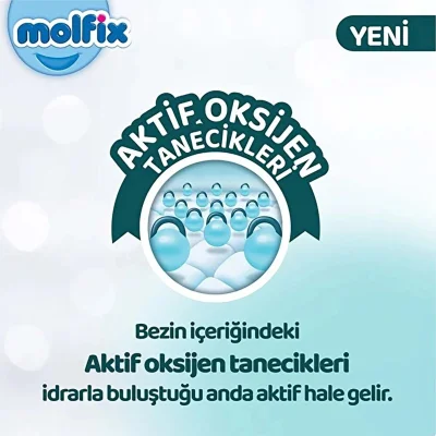 Molfix Premium Bebek Bezi, 3 Beden, 60 Adet