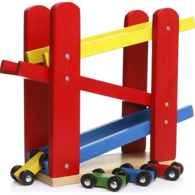 Play Wood Ahşap Yarış Arabalı Oyun Rampası