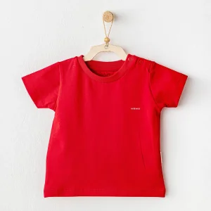 Andywawa Casual Bebek Tişört, Kırmızı