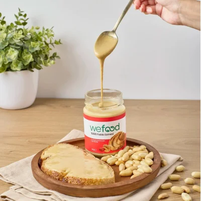 Wefood Yer Fıstığı Ezmesi, %100 Sade, 300 g