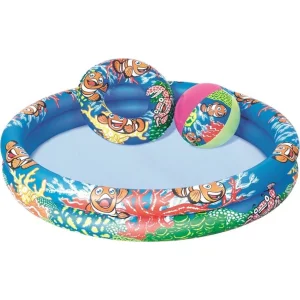 Bestway 2 Bölmeli Havuz + Simit + Deniz Topu