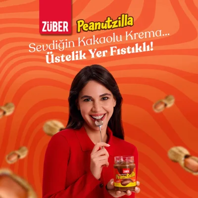 Züber Peanutzilla Kakaolu Fıstık Ezmesi, 315 g