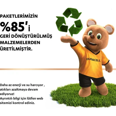 Duracell İnce Kalem Pil, AAA, 4'lü