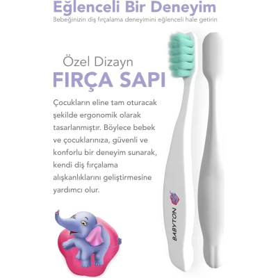 Babyton Bio Ultra Yumuşak Çocuk Diş Fırçası Fil