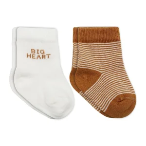 Bistyle Big Heart Penye Soket Çorap, 2'li, Hardal
