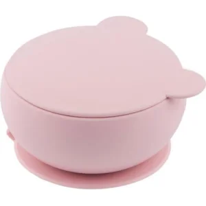 OiOi Silikon Kapaklı Kase, Pinky Pink