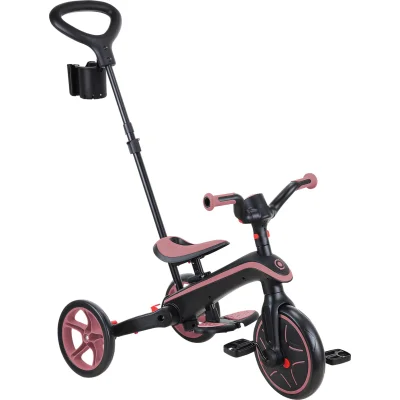 Globber Explorer 4in1 Katlanabilir Bisiklet, Koyu Pastel Pembe