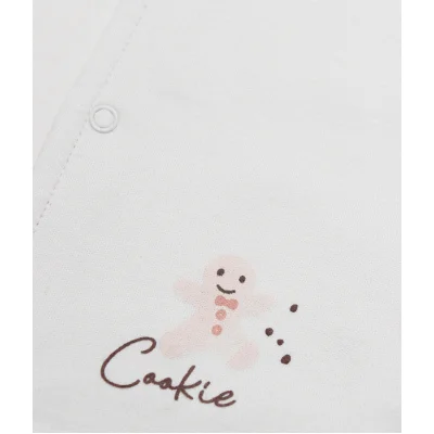Bistyle Cookies Make Happy Çift Taraflı Yelek, Ekru