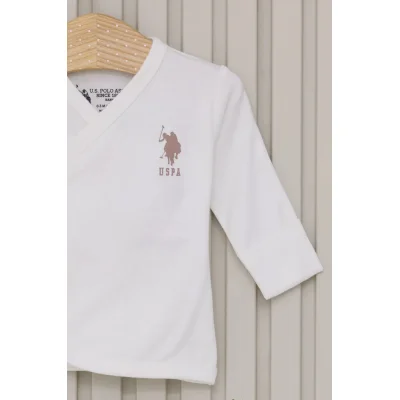 U.S Polo Bebek Hastane Çıkışı, 5 Parça, Krem