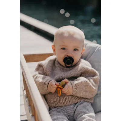 Bibs Colour Kauçuk Emzik, 0-6 Ay, Black