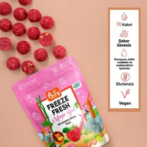 Pol’s Freeze Fresh Magic Ball, Ahududulu, Elma Topu, 20 g