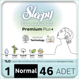 Sleepy Bio Natural Premium Plus Mega Normal Ped, 46 Adet