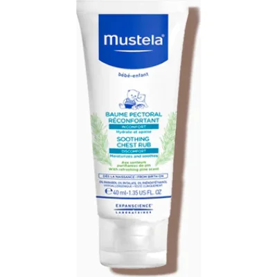 Mustela Soothing Chest Rub (Rahatlatıcı Göğüs Balsamı), 40 ml