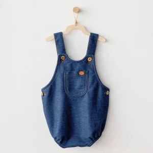Andywawa Romper Casual Bebek Tulum, İndigo