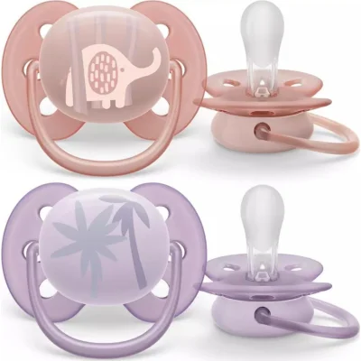 Philips Avent Ultra Yumuşak Emzik, 0-6 Ay, Kız