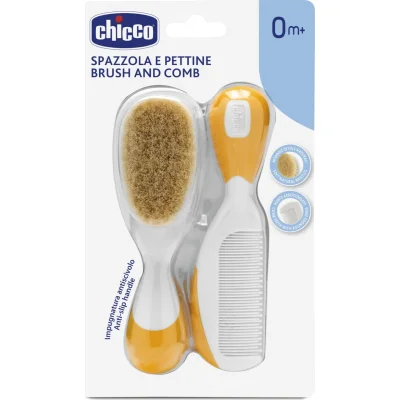 Chicco Fırça ve Tarak Seti, 0 Ay+, Turuncu