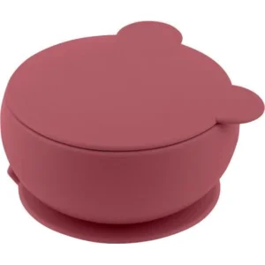 OiOi Silikon Kapaklı Kase, Velvet Rose