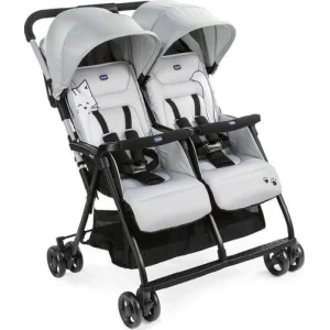 Chicco Ohlala Twin İkiz Bebek Arabası, Gümüş