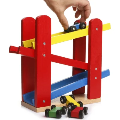 Play Wood Ahşap Yarış Arabalı Oyun Rampası
