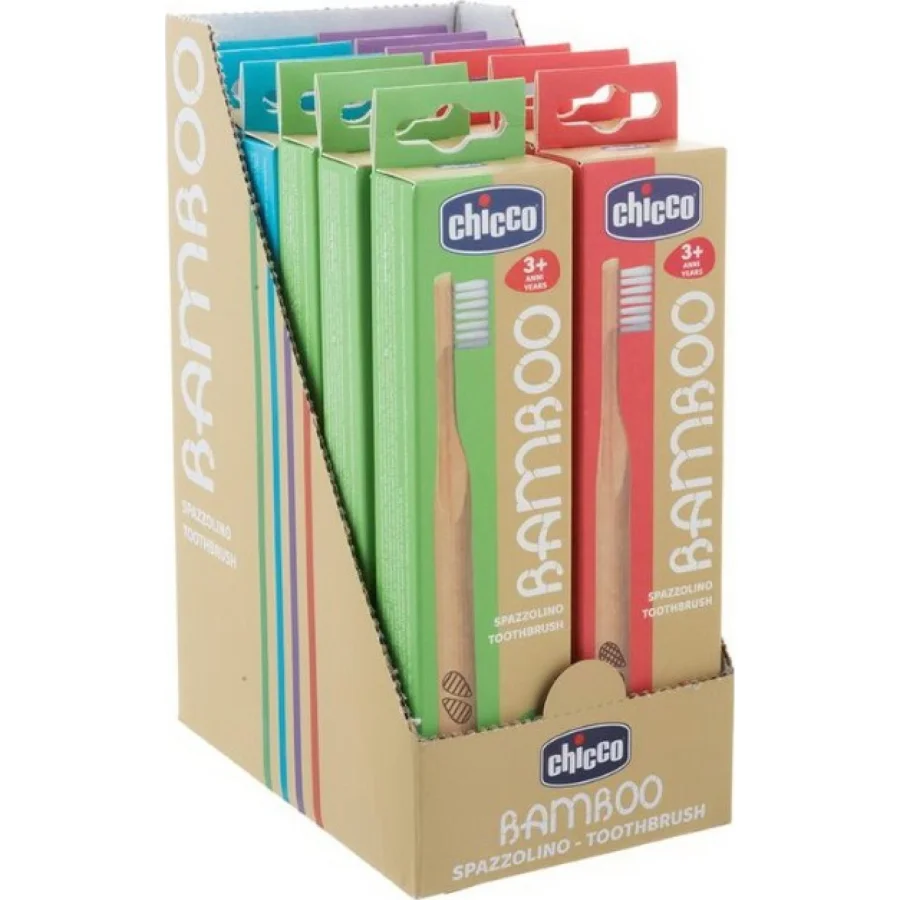 Chicco Bamboo Diş Fırçası, 3+ Yaş