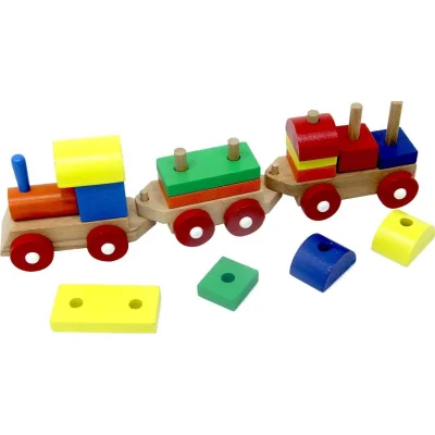 Play Wood Eğitici Ahşap Bloklu Bultak Tren