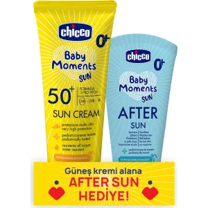 Chicco Baby Moments Sun Güneş Kremi, SPF 50+, 75 ml, + After Sun Hediye