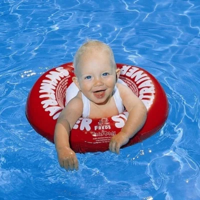 Mycey Swimtrainer Yüzme Simidi, 3-4 Yaş, Kırmızı